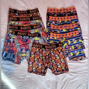 Naruto Boy’s Themed Boxer Briefs, Set of 9 Size 8